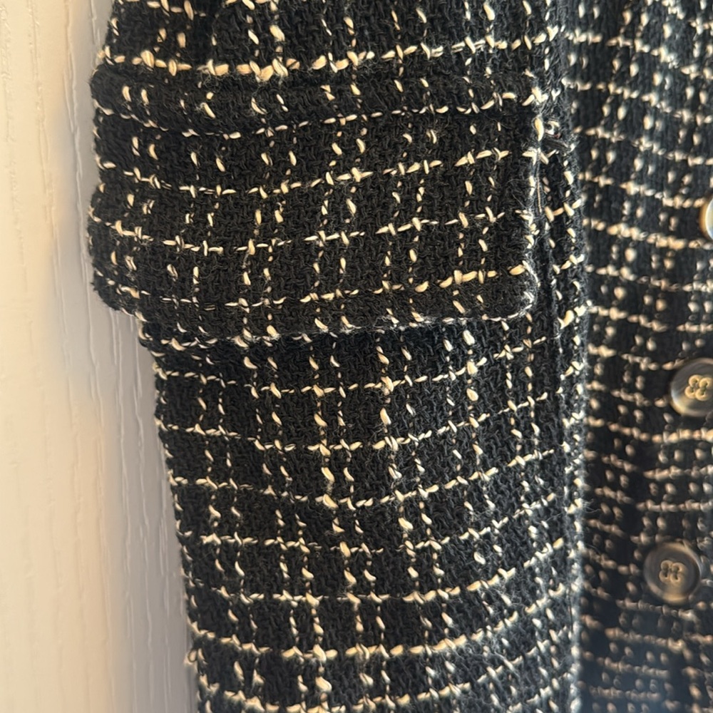 Black Tweed Overall Dress - size L - Picture 3 of 6